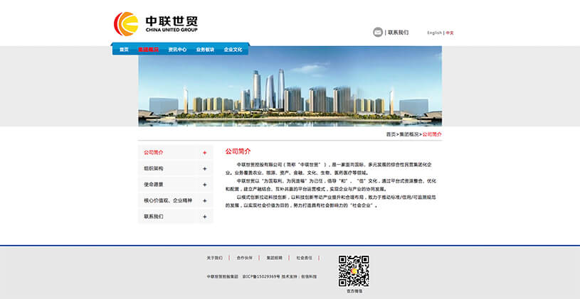 集团网站建设案例