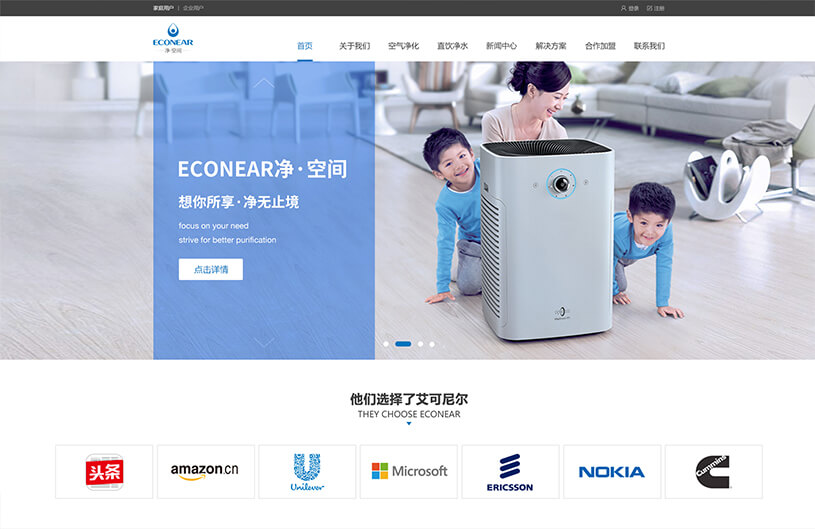 商业网站建设案例